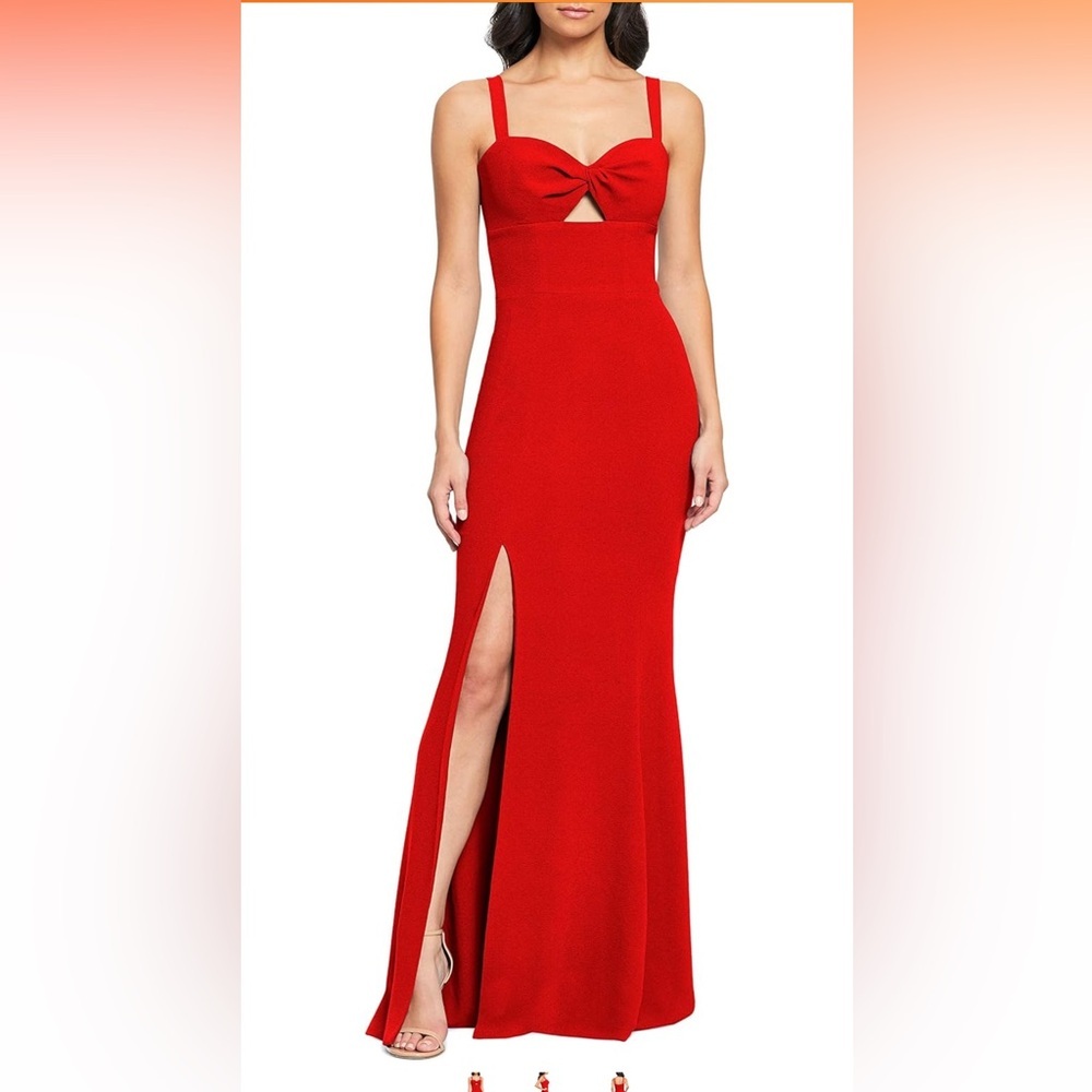 Dress the Population Brooke Red Maxi Dress size M NWOT